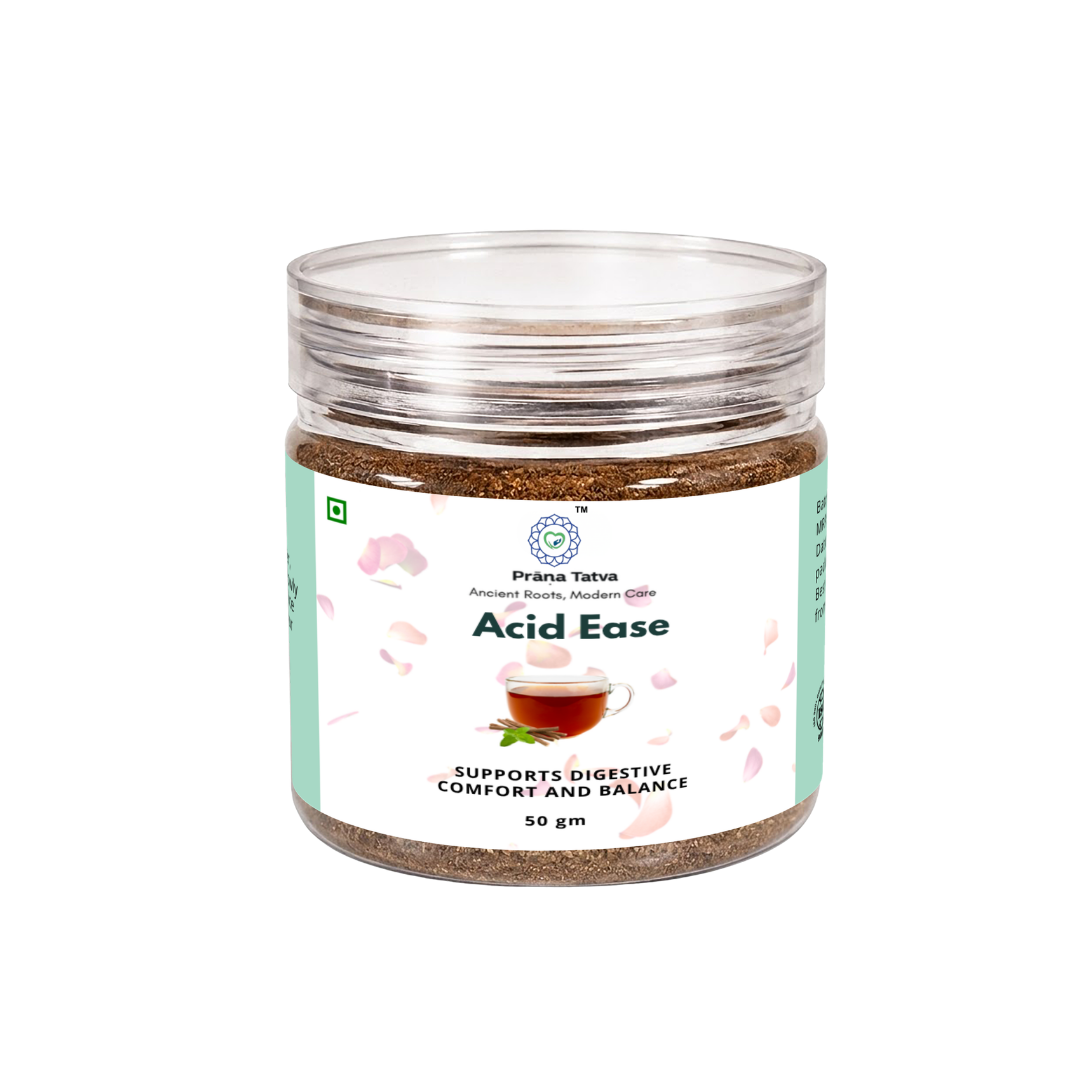 Prana Tatva Ayurvedic Acid Ease Powder | Natural Acidity Relief with Saunf, Mulethi & Cardamom