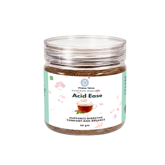 Prana Tatva Ayurvedic Acid Ease Powder | Natural Acidity Relief with Saunf, Mulethi & Cardamom